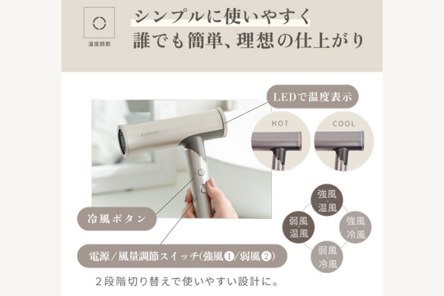 シンプルに使いやすく誰でも簡単、理想の仕上がりに