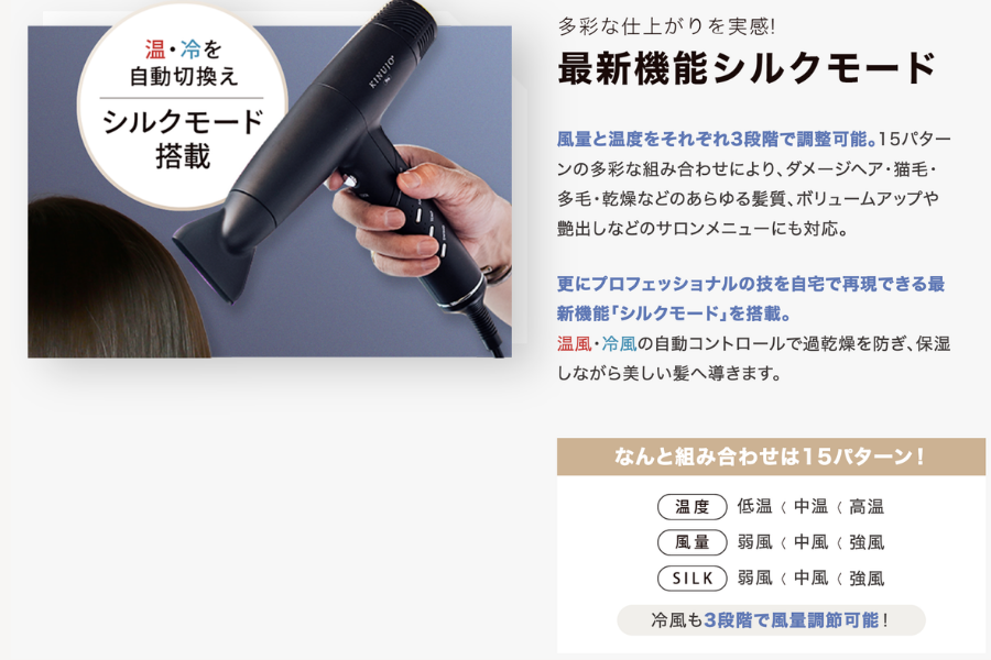 KINUJO Pro （絹女プロ）ドライヤー
