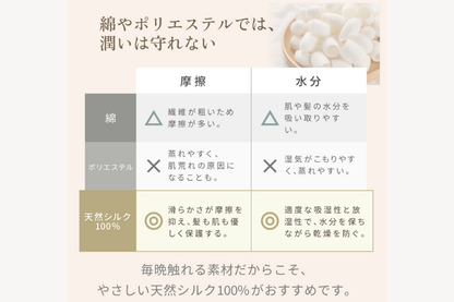KINUJO Silk Rich Pillowcase キヌージョシルクリッチピローケース（シャンパンゴールド）